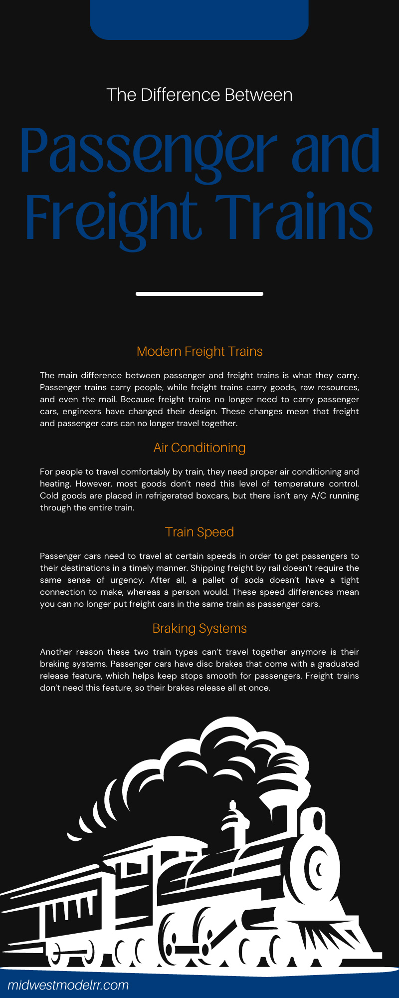 The Difference Between Passenger and Freight Trains