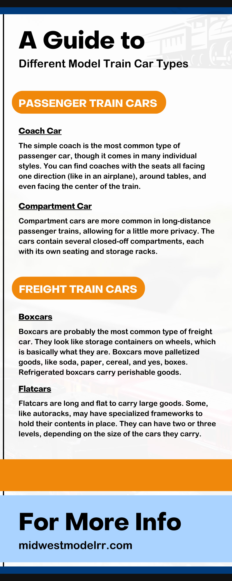 A Guide to Different Model Train Car Types